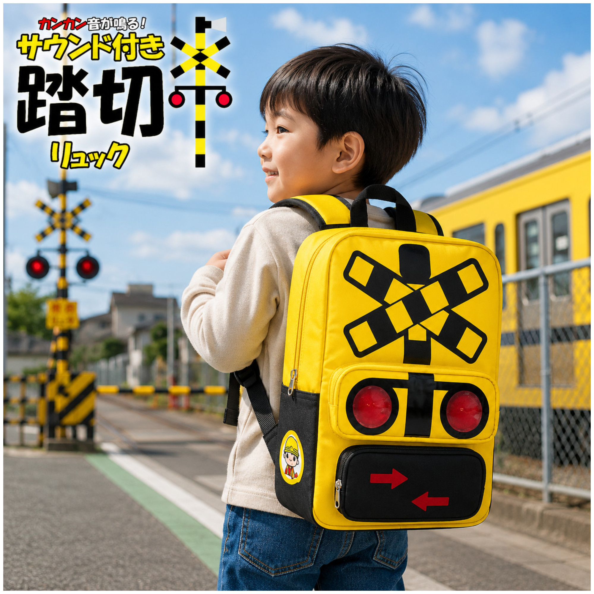 🌟人氣限定🌟🆕【⭐訂購⭐】🌀 🇯🇵 日本直送 發聲鐵路閘口背包🌀[ELID-0069][261010]
