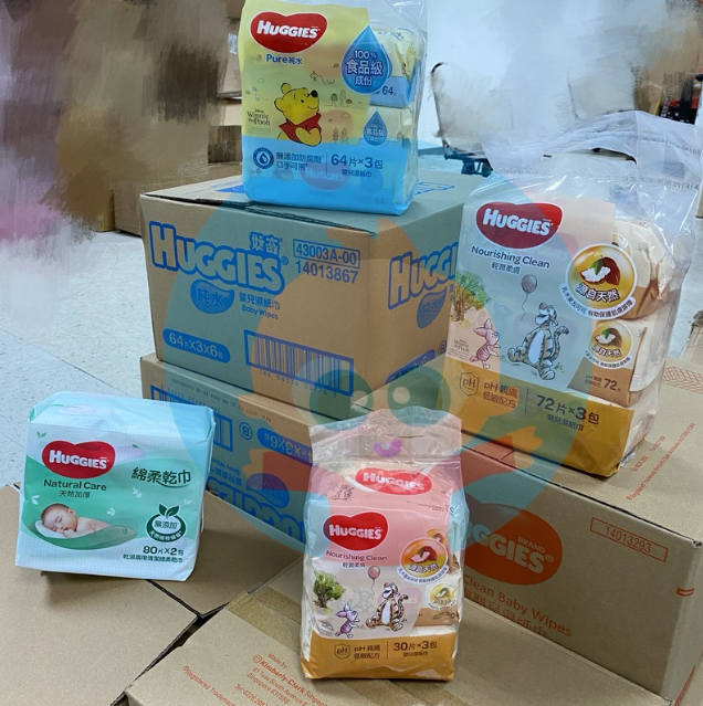 Huggies 輕潤柔膚濕紙巾 - 30片x3包 (現貨)