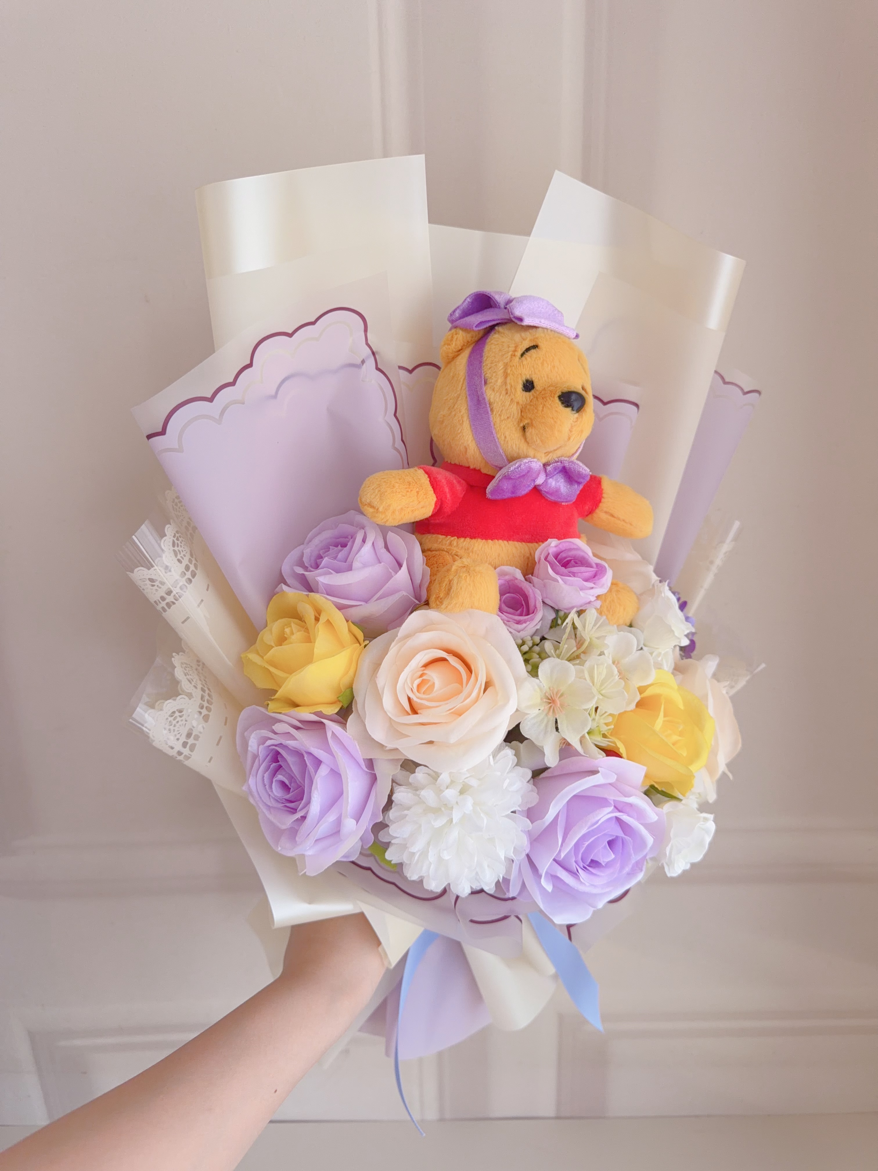 (現貨) Winnie the Pooh公仔花