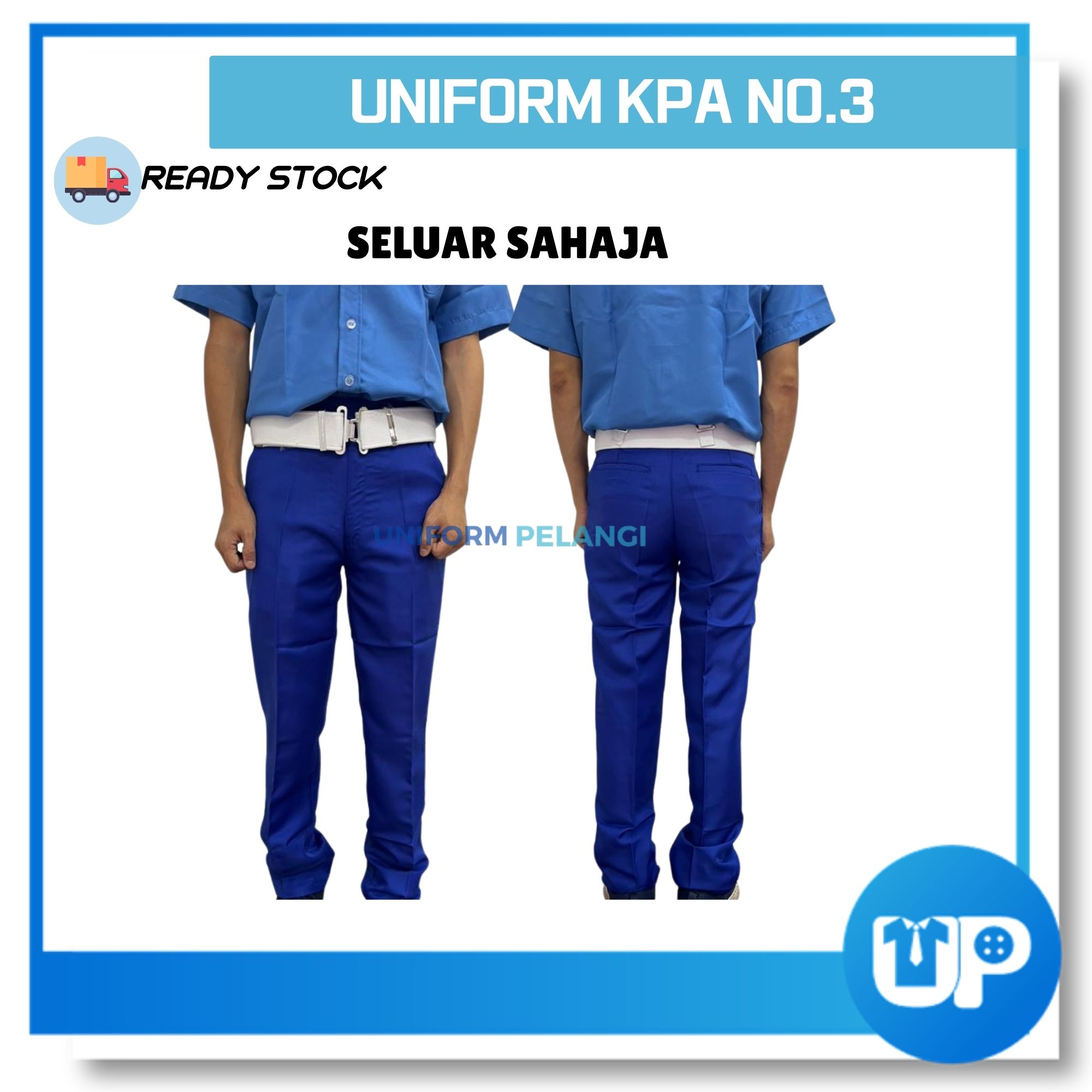 Uniform KPA Kadet Kaspa Biru Kemeja Lengan Pendek Short Sleeves Sekolah Kokurikulum K.P.A NO.3