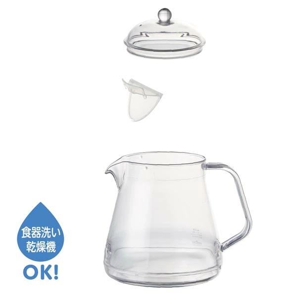 日本製 玻璃感透明茶壺 750ml｜耐用・防碎・易清洗