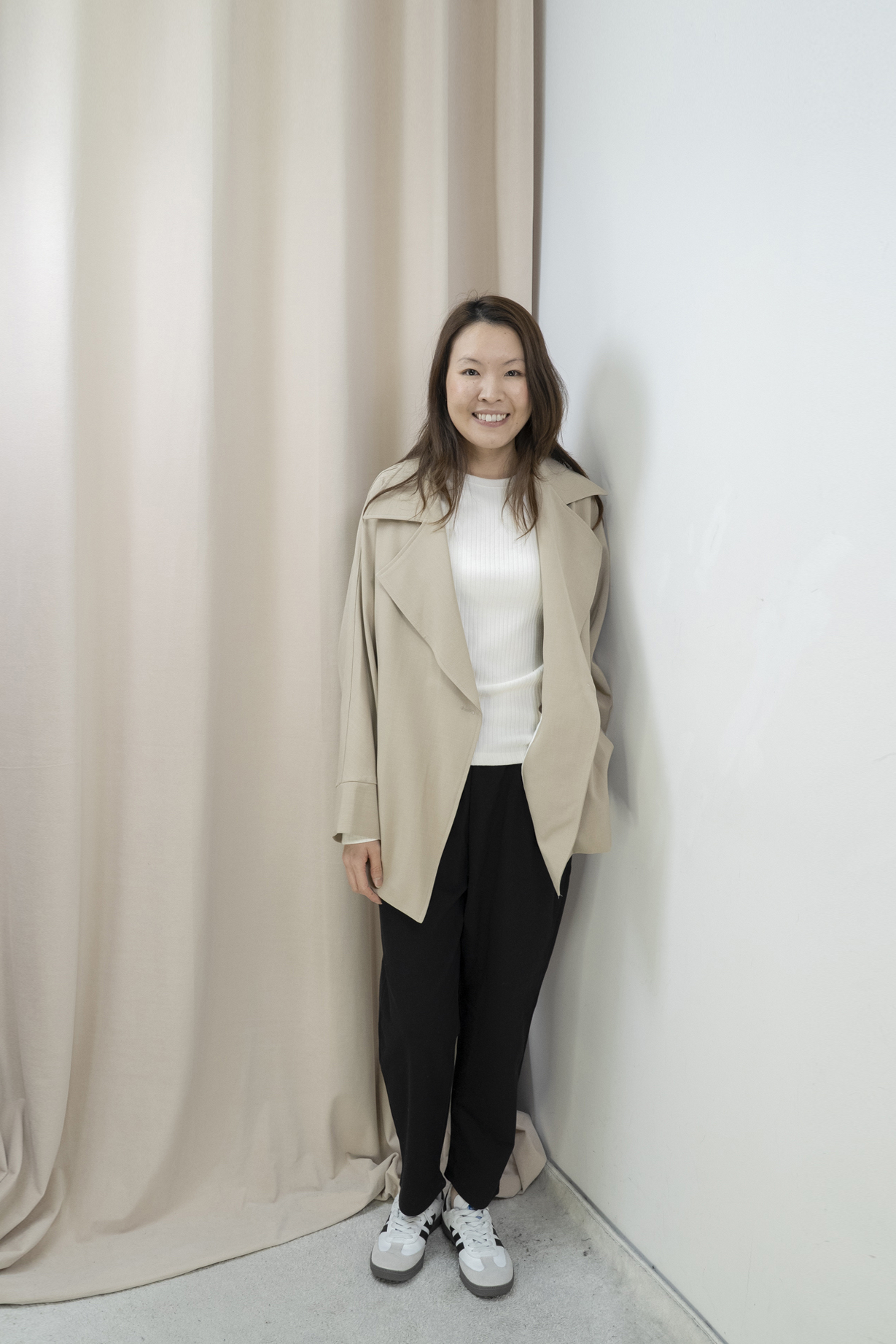 推薦！Smart Causal 必備大翻領西外（卡其啡色）