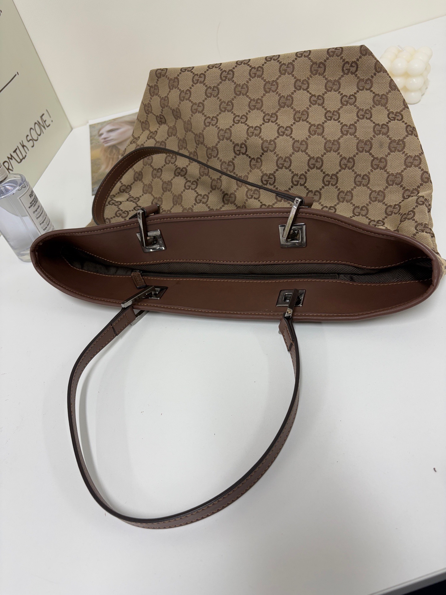 【預訂貨品】Gucci老花帆布tote bag