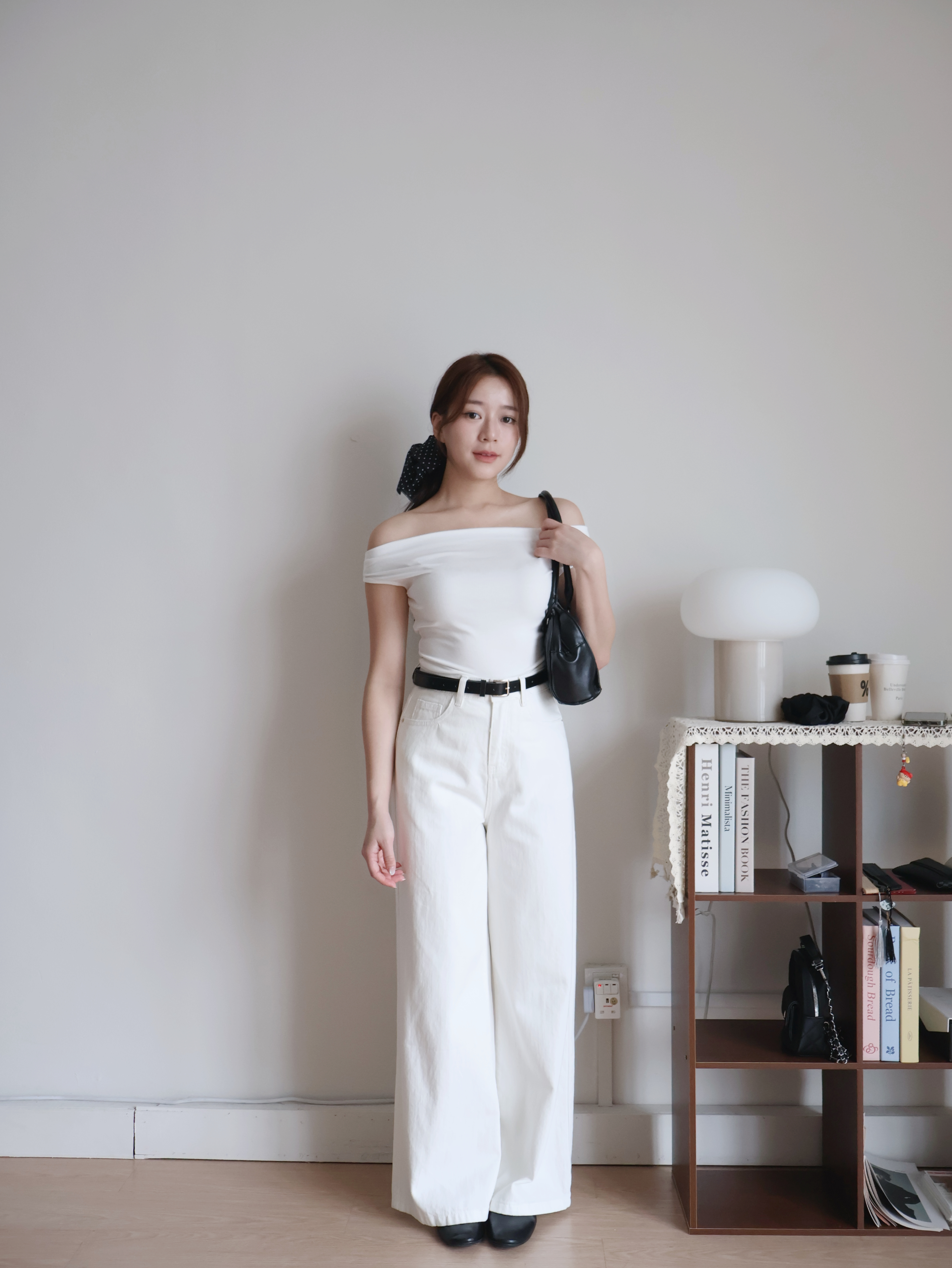 Hanna Wide-leg Jeans | White