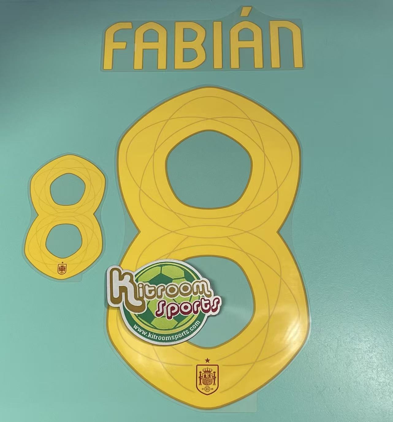 2024 Spain Home Nameset #8 FABIAN