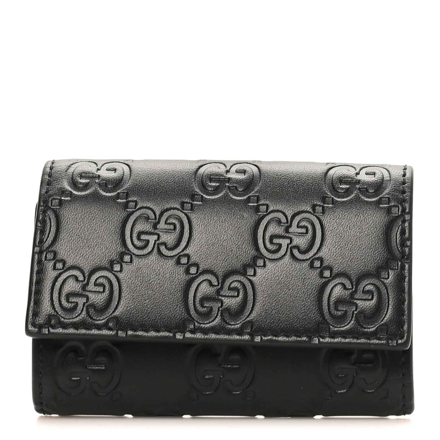 [原單] GUCCI 6 Key Holder Case 滿版GG壓花皮革鑰匙包 連全套禮盒