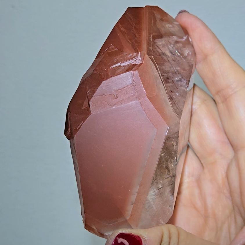 Red diamond calcite with stunning rainbows - CC48