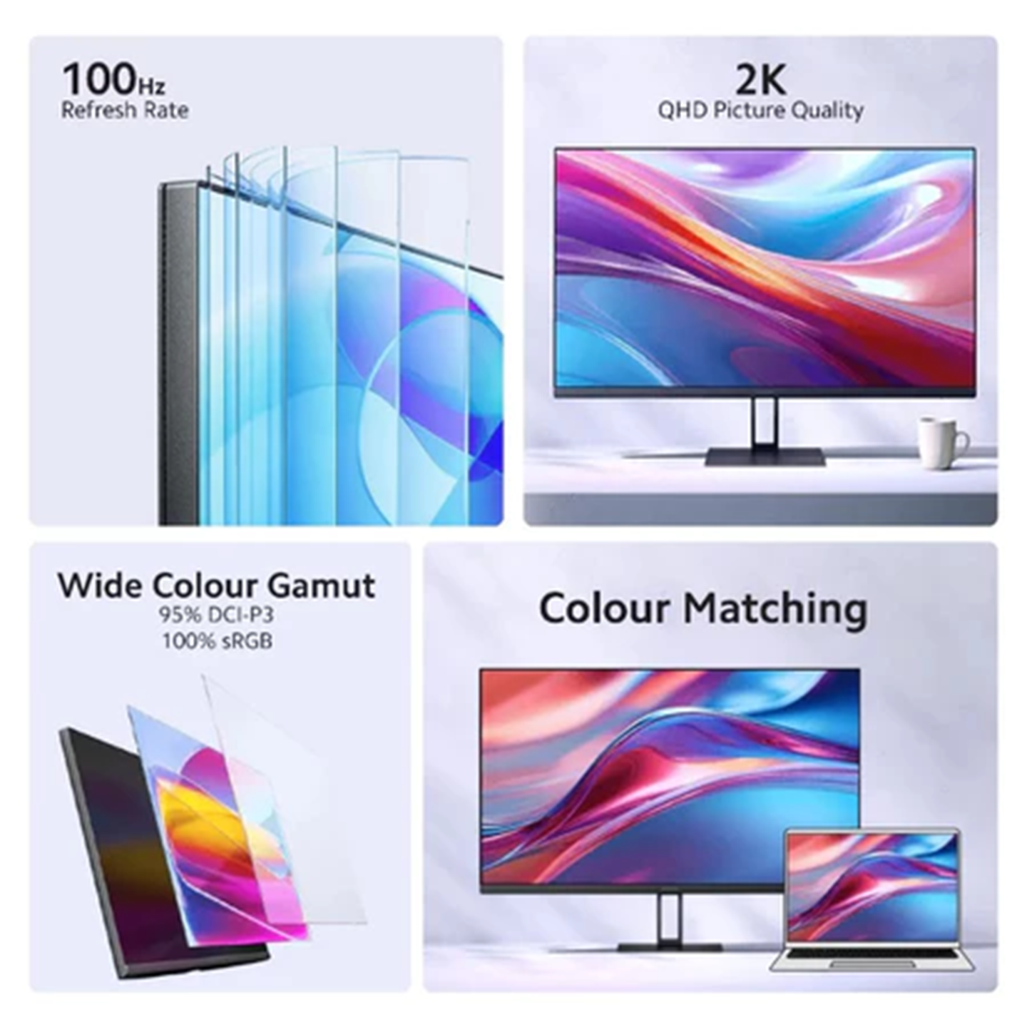 Xiaomi 27" A27Qi 2K QHD IPS Monitor 100Hz (ELA5816UK)