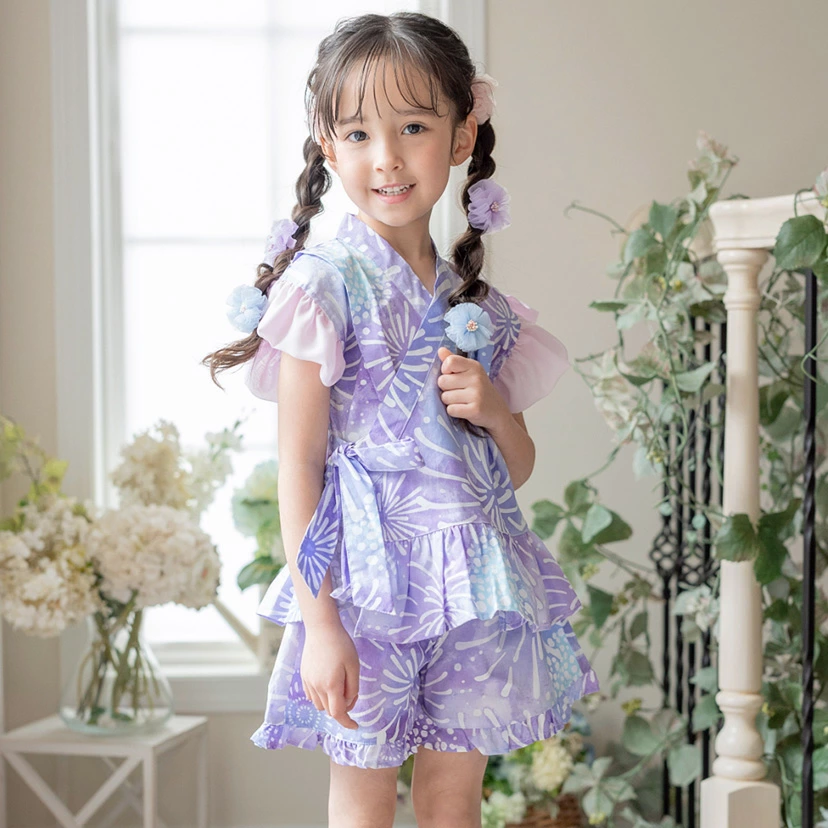 🆕【⭐訂購⭐】🌀 🇯🇵 日本直送 荷葉邊 喇叭袖 甚平套裝［10款選］ 🌀 [ELEA-0174][260619]