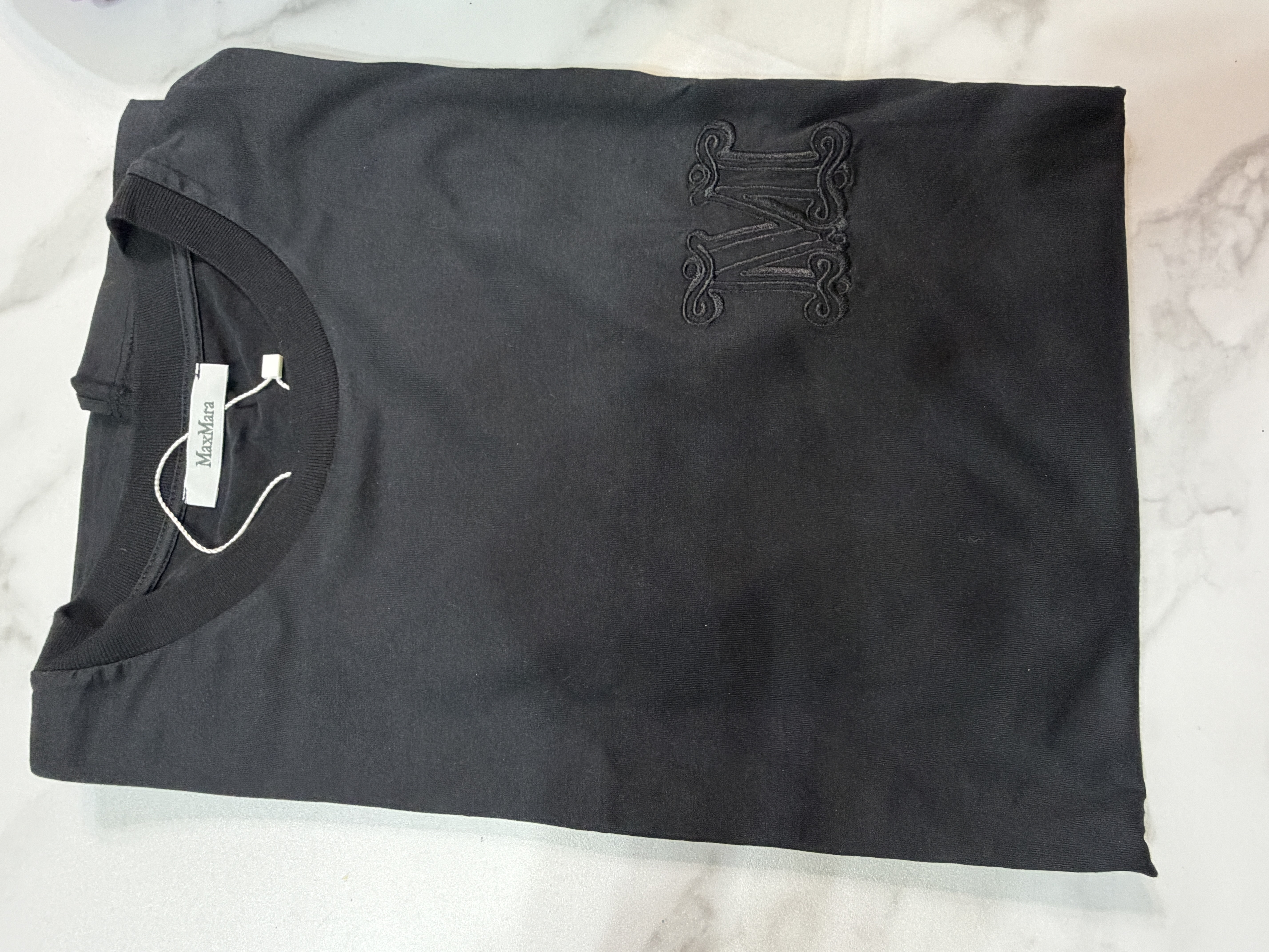 Maxmara 刺繡logo Tee