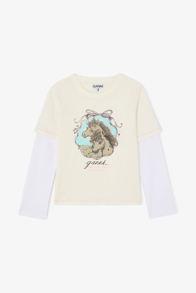 限時優惠 ❤️新款🆕訂貨🍒GANNI 假兩件長袖Tee Size S M L 