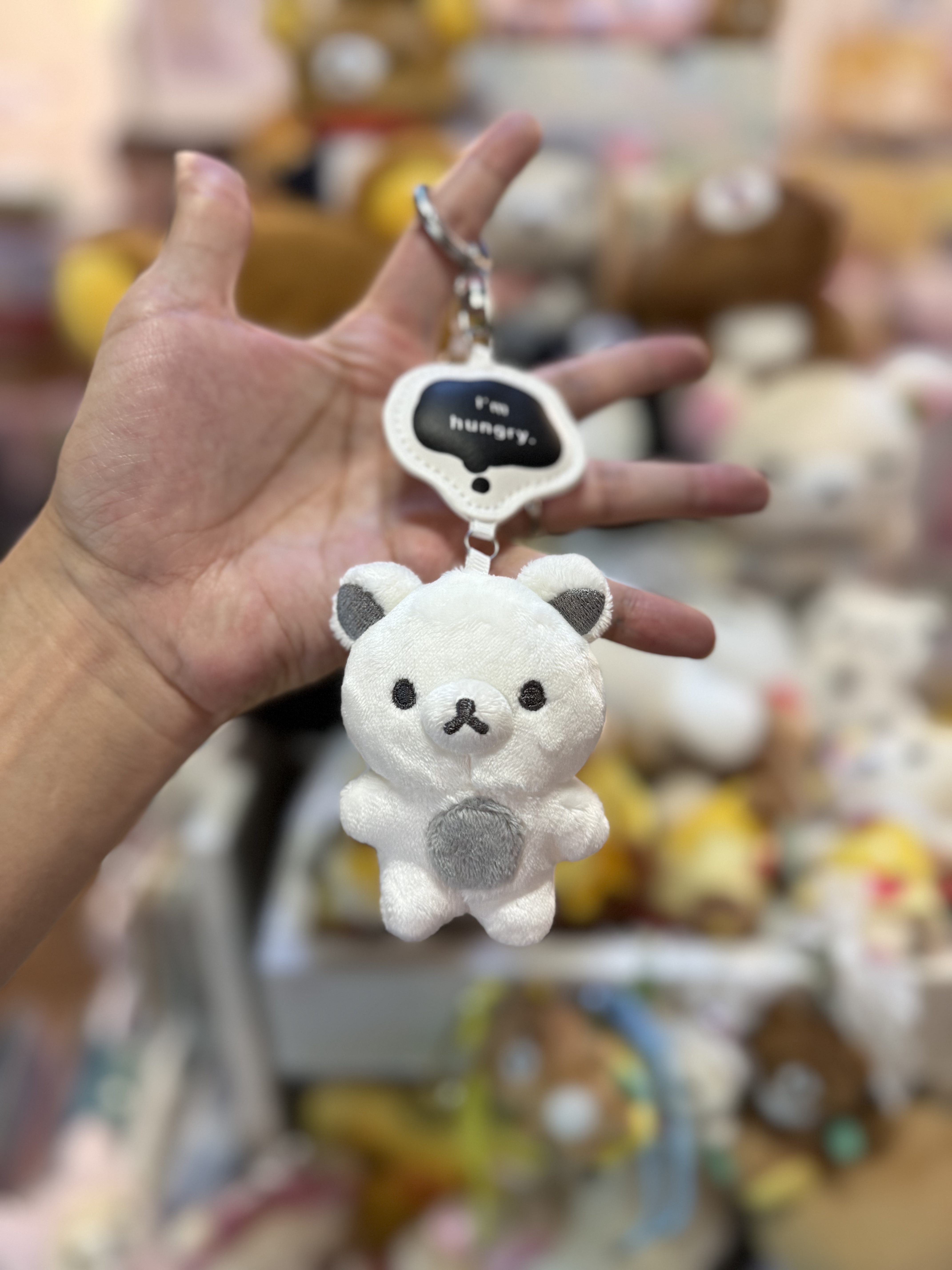 《現貨》全新日本專店限定黑白系列Rilakkuma 掛飾