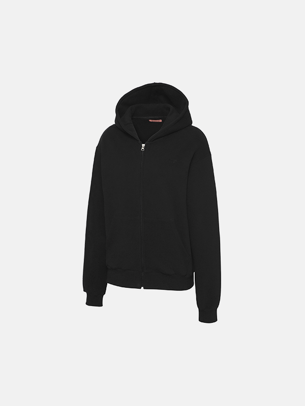 預購_Core Essentials Fleece-Lined Zip-Up Hoodie by Grandeline