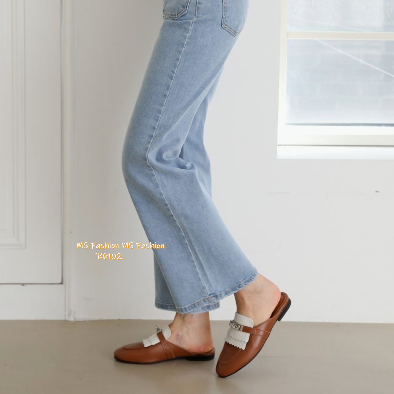 R6102 韓國🇰🇷真皮soso後拖