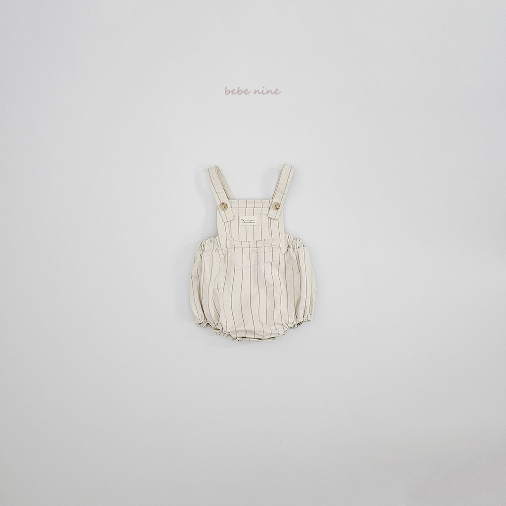 🌸預訂 韓國直送🌸🇰🇷Bebenine兩色條紋格紋吊帶包屁褲