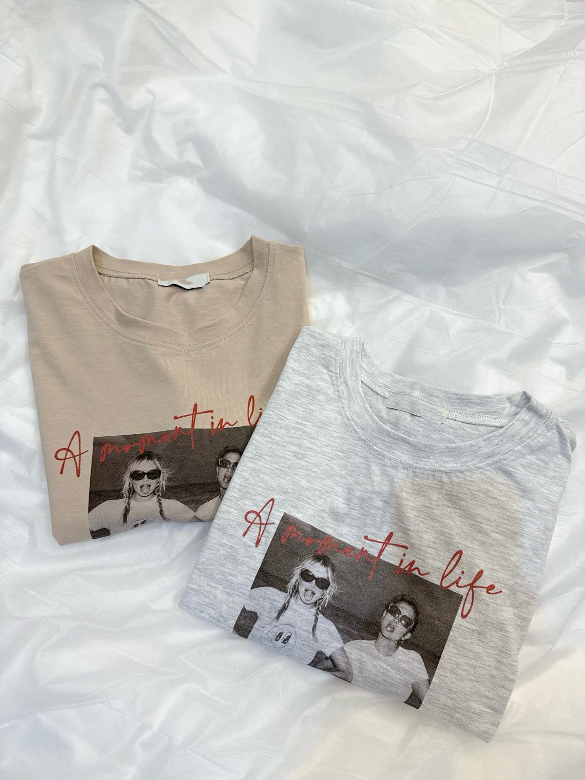 A14洗水print Tee