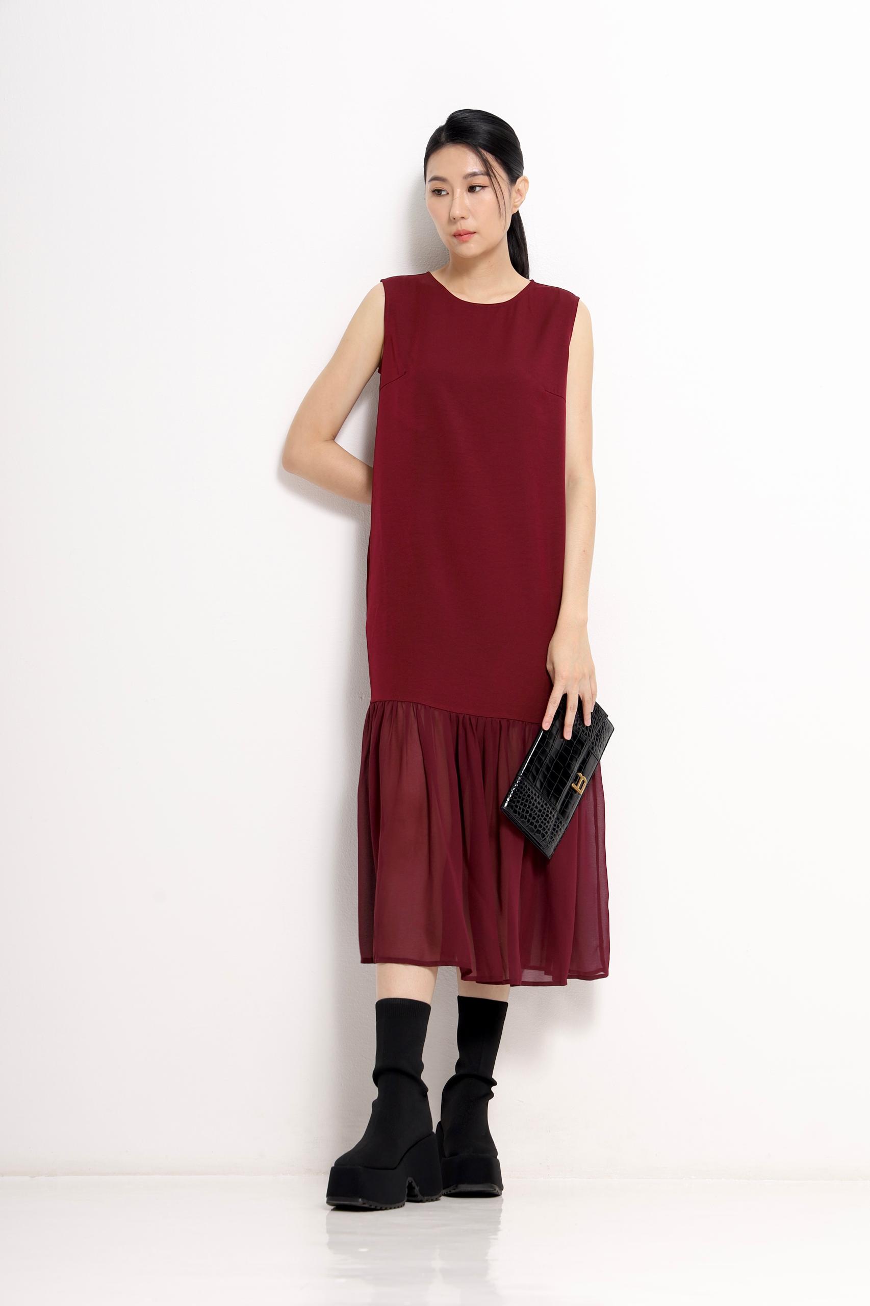 CD2158 SOLID LOOSE MAXI DRESS