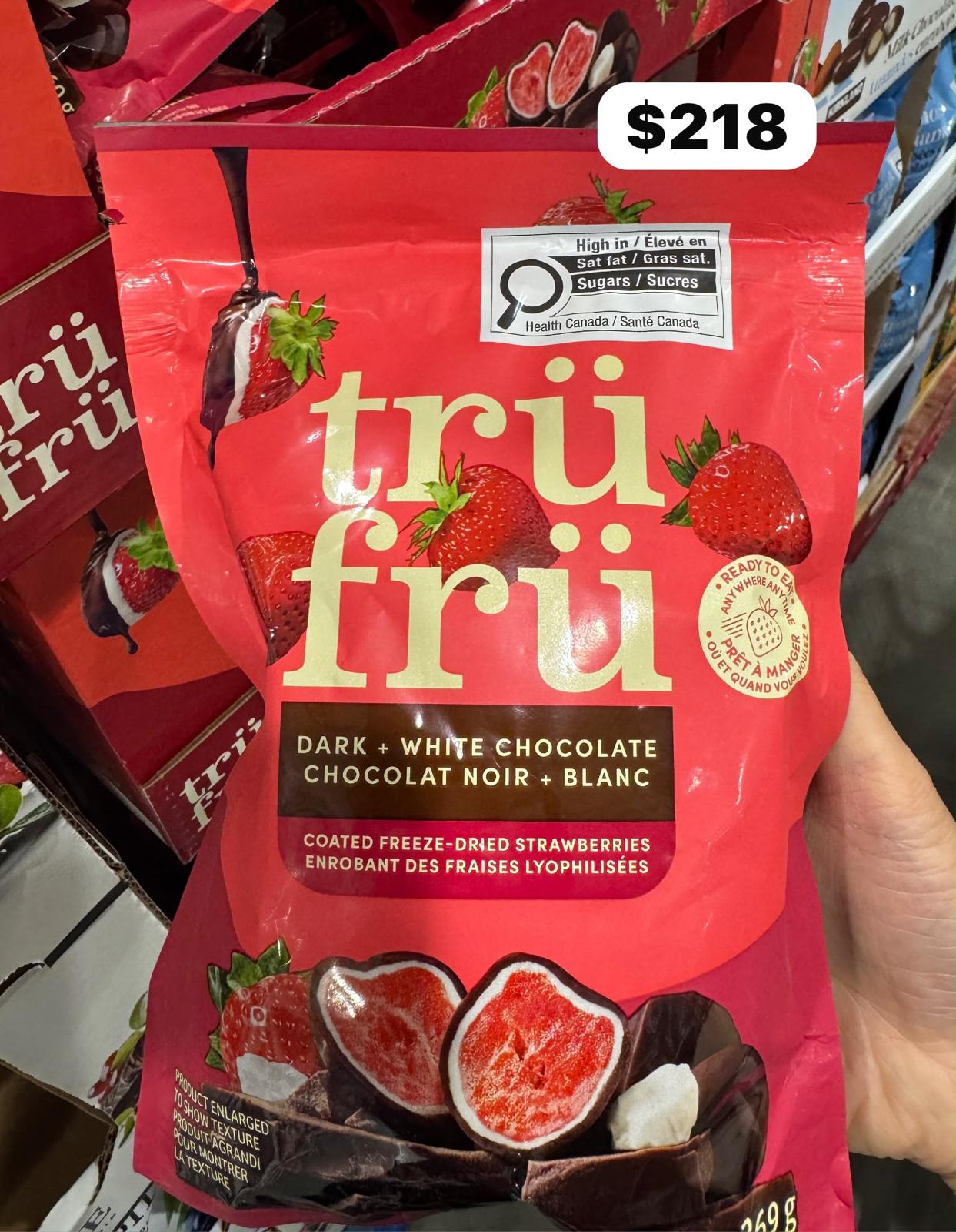 🇨🇦 Tru Fru Dark & White Chocolate Coated Freeze-Dried Strawberries | 269g