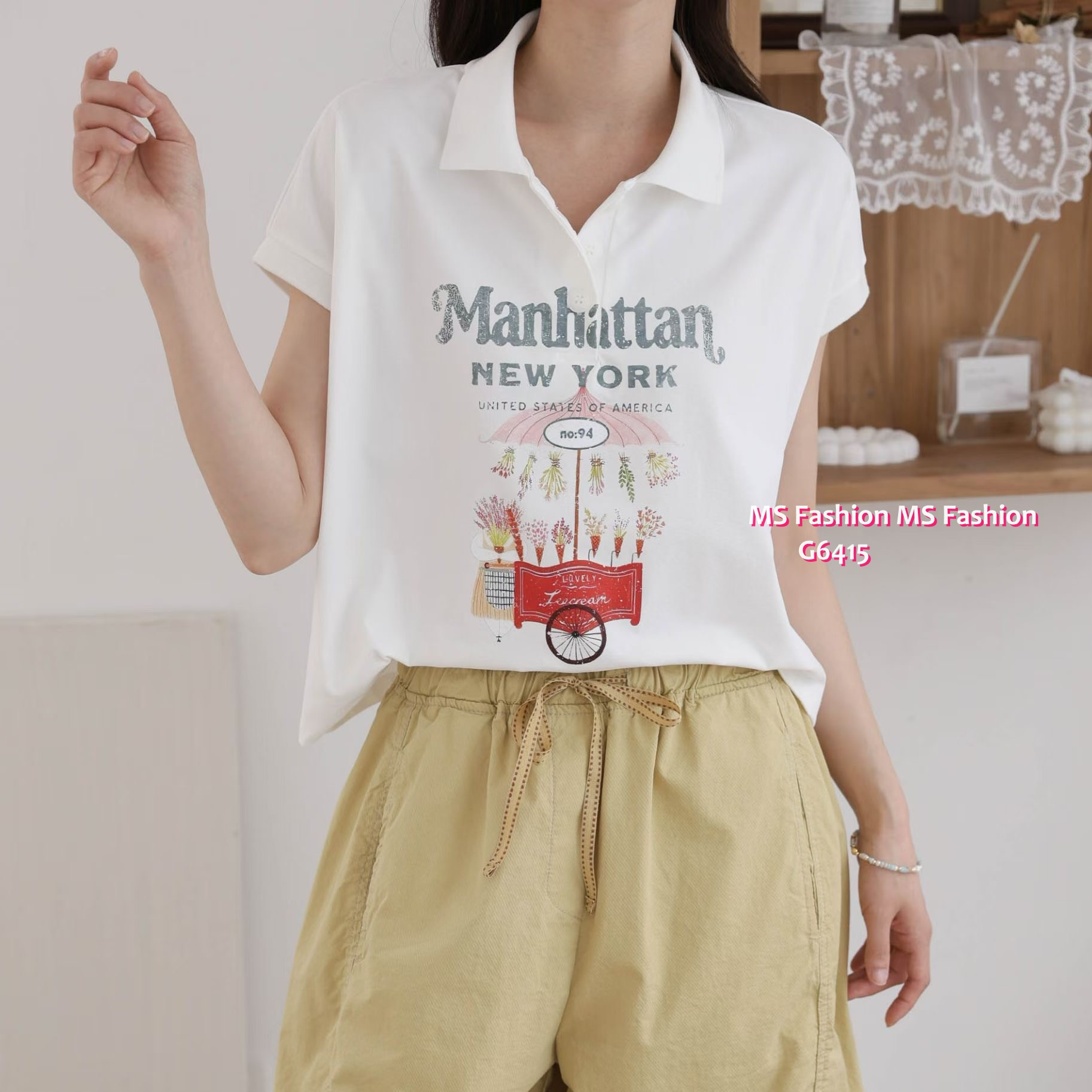 G6415 靚print polo恤