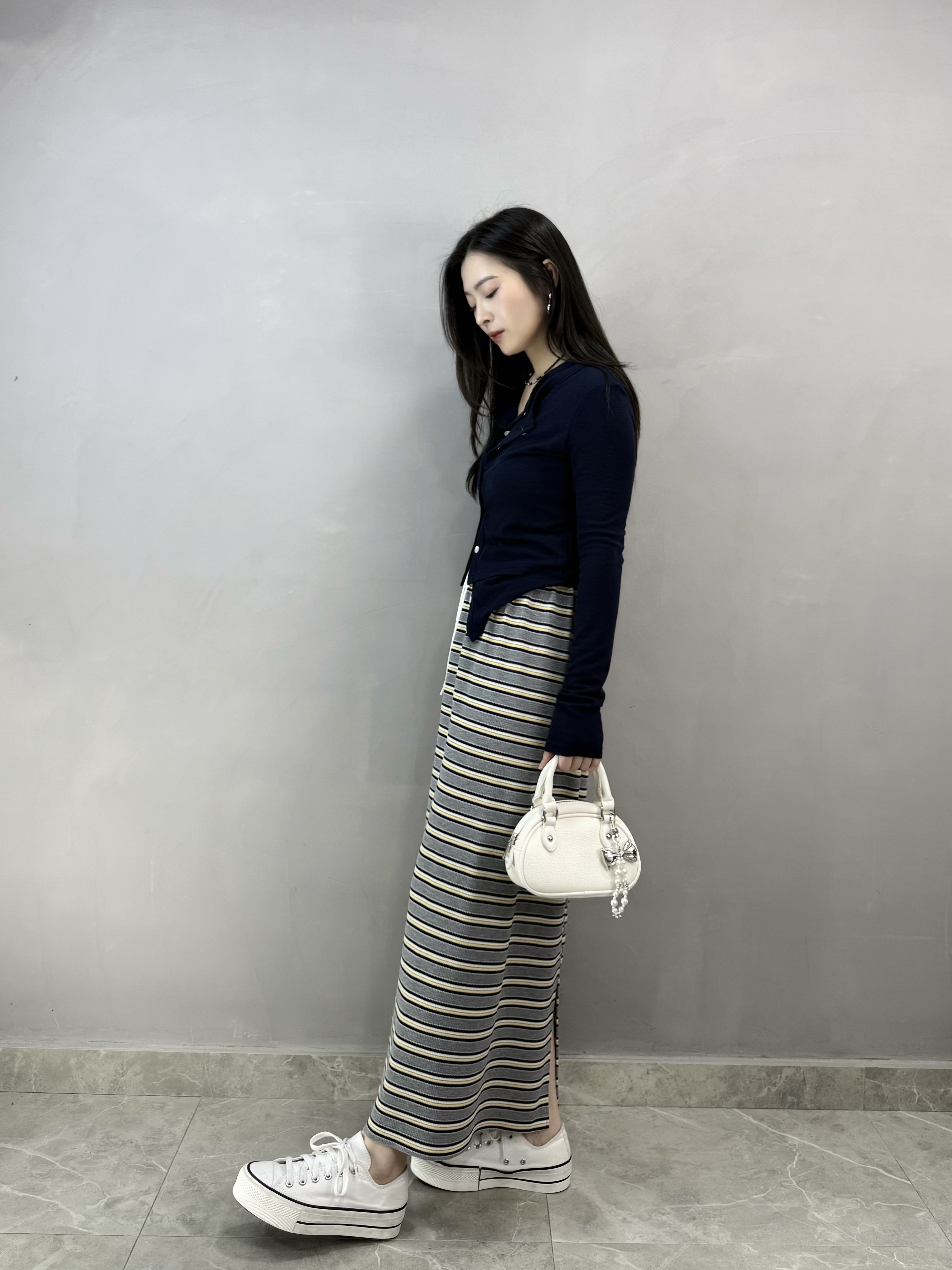 J65 假兩件扣鈕外套