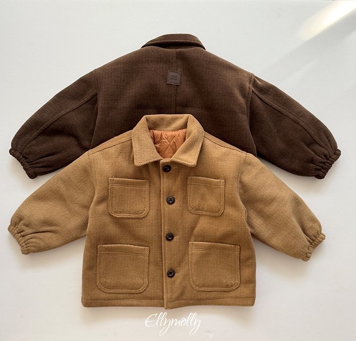 Ellymolly | Fluffy Wool Coat