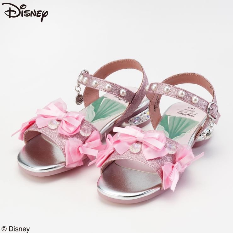 🇯🇵限量預訂 日本直送🇯🇵Cottoli x Disney公主系列美人魚閃亮寶石絲帶涼鞋