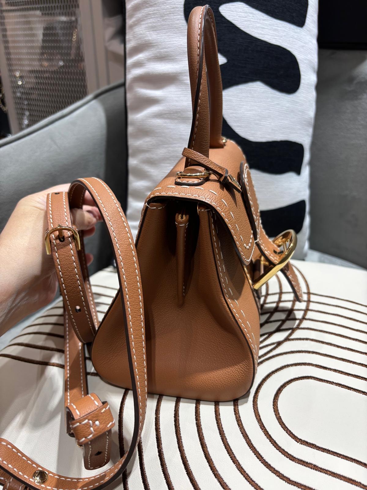 Delvaux Brillant Mini Surpiqué rodeo calfskin 100%Authentic ,98%new✅dust bag  