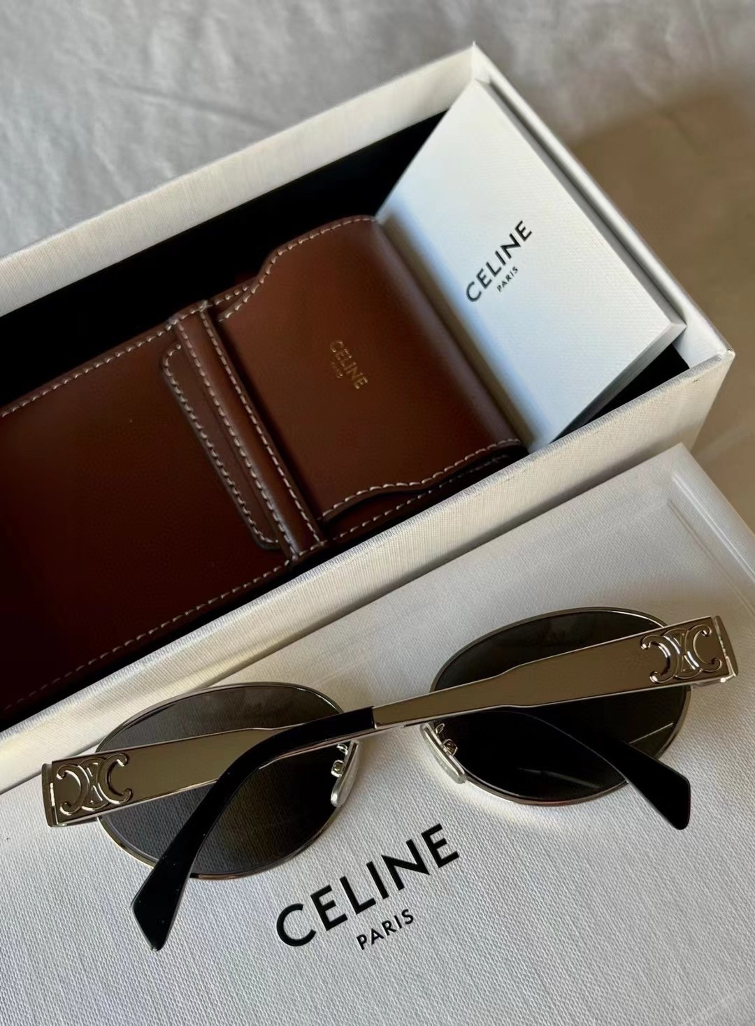 Celine TRIOMPHE SUNGLASSES銀色