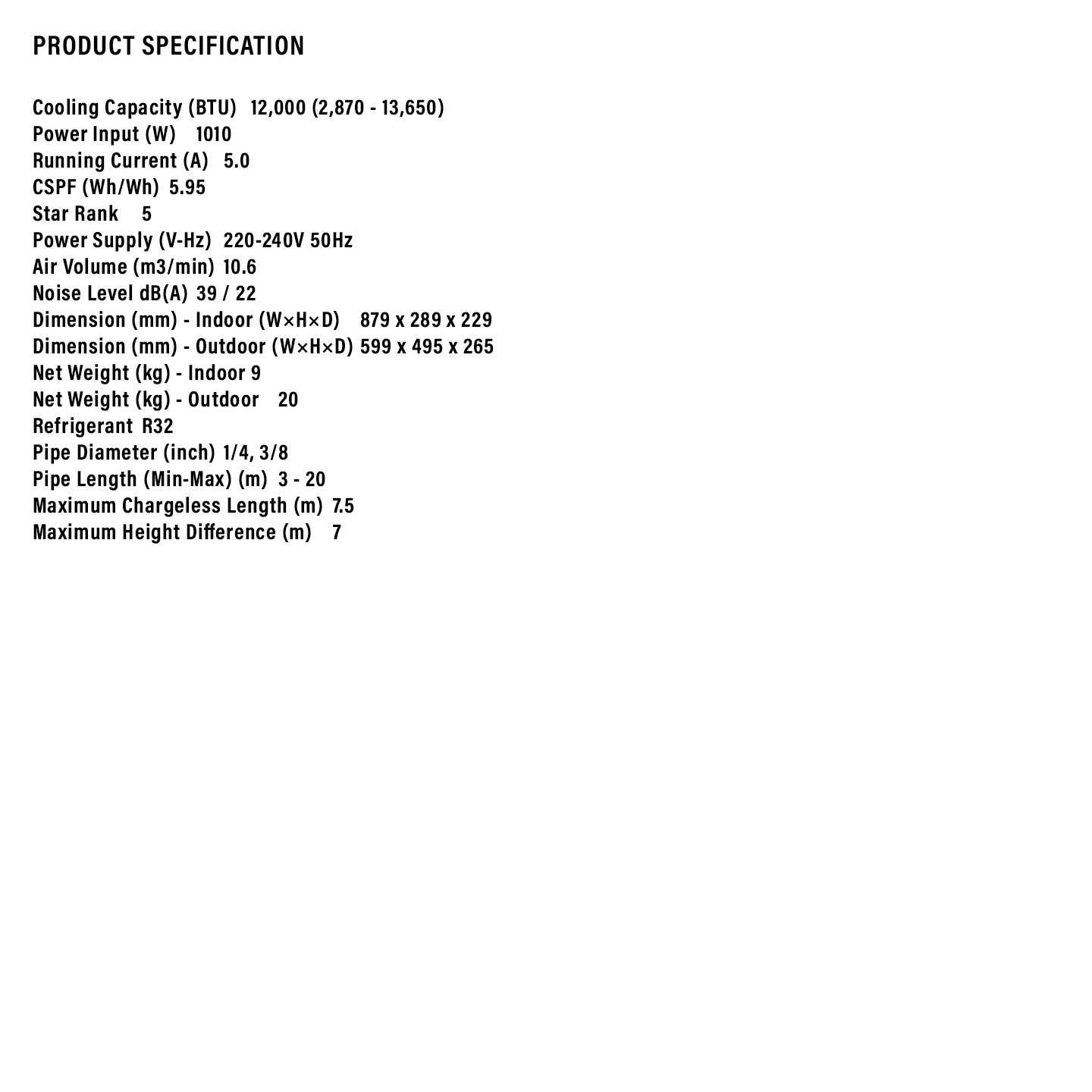 Sharp 2.0HP AIoT J-Tech Inverter Air Conditioner (AHXP18YHD)