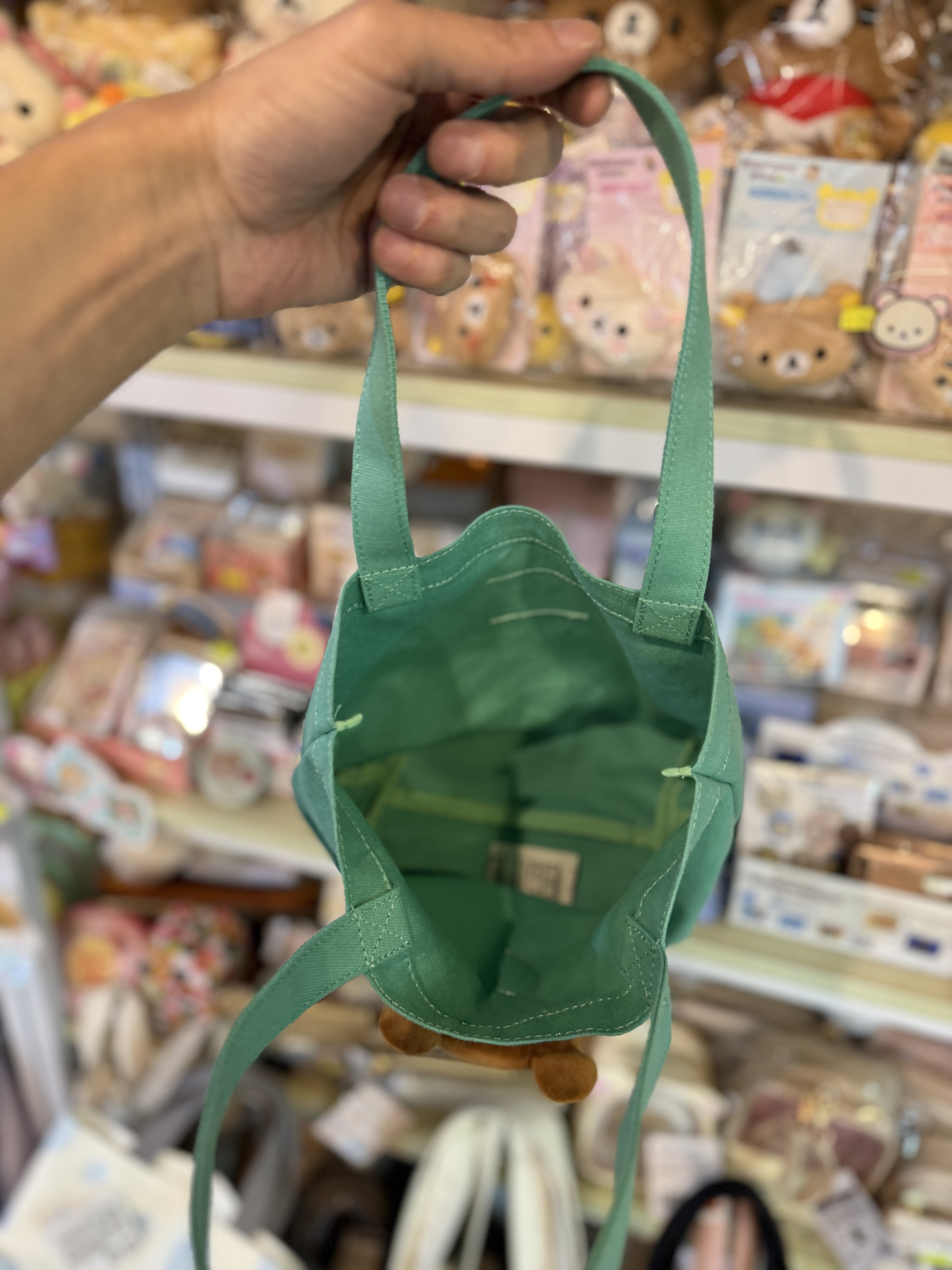 《現貨》全新日本專店限定 Rilakkuma立體頭仔手挽袋