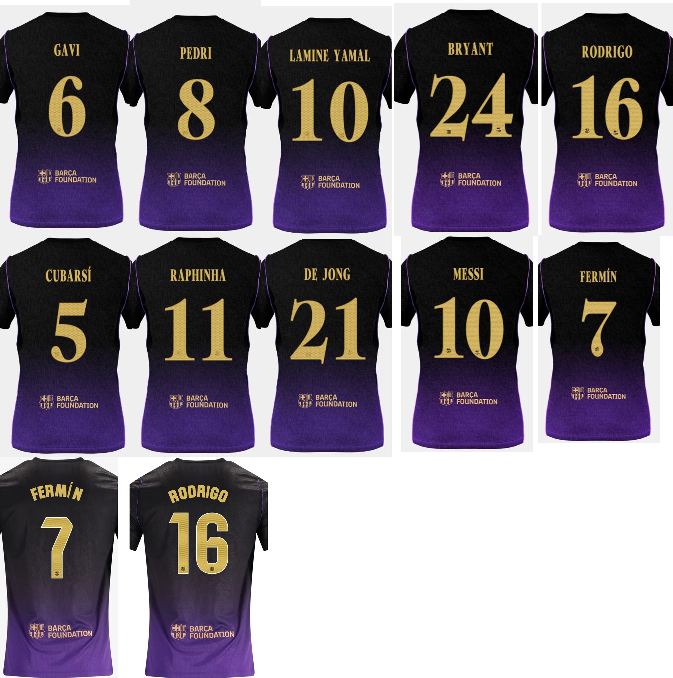 Barcelona 巴塞羅拿 x Kobe 2026-27 作客印字 (內有多選，不是球衣)
