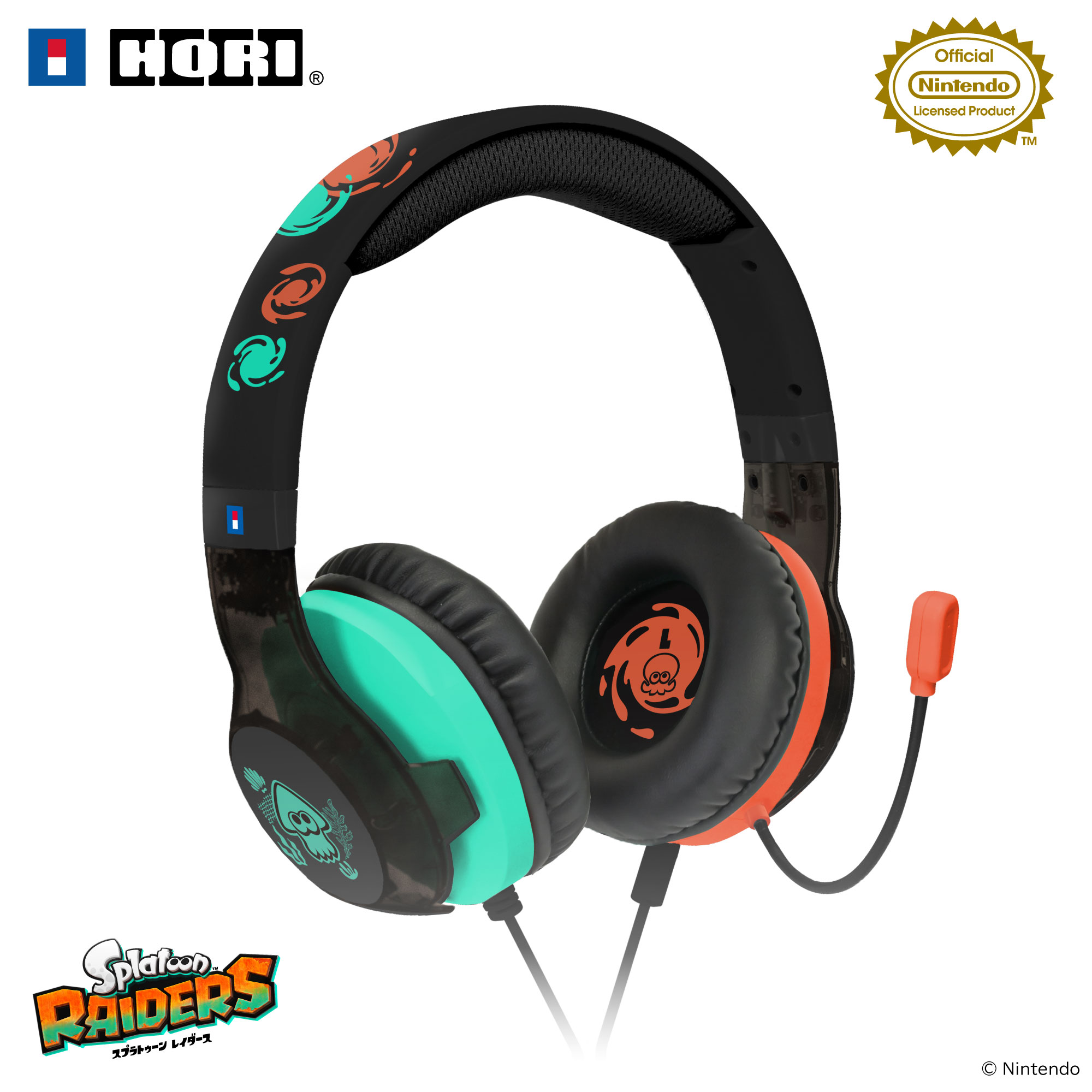 HORI NS2 遊戲專用耳機 斯普拉遁 塗擊隊 (NSX-240)        HORI NS2  Gaming Headset Splatoon Raiders (NSX-240)