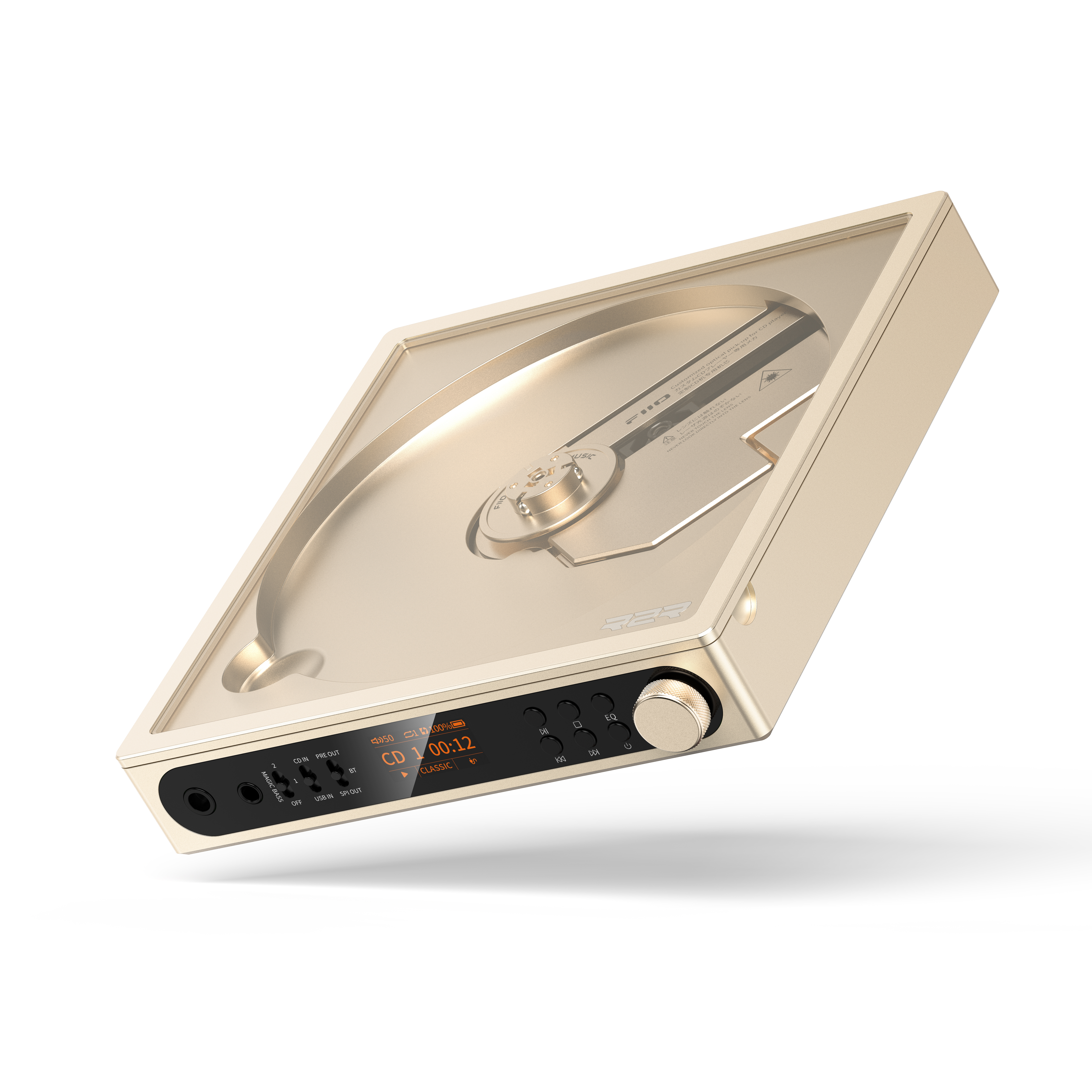 真便攜，真HiFi ~ FiiO CD隨身聽DM15 R2R  限量版 (300台) ~ 復古金
