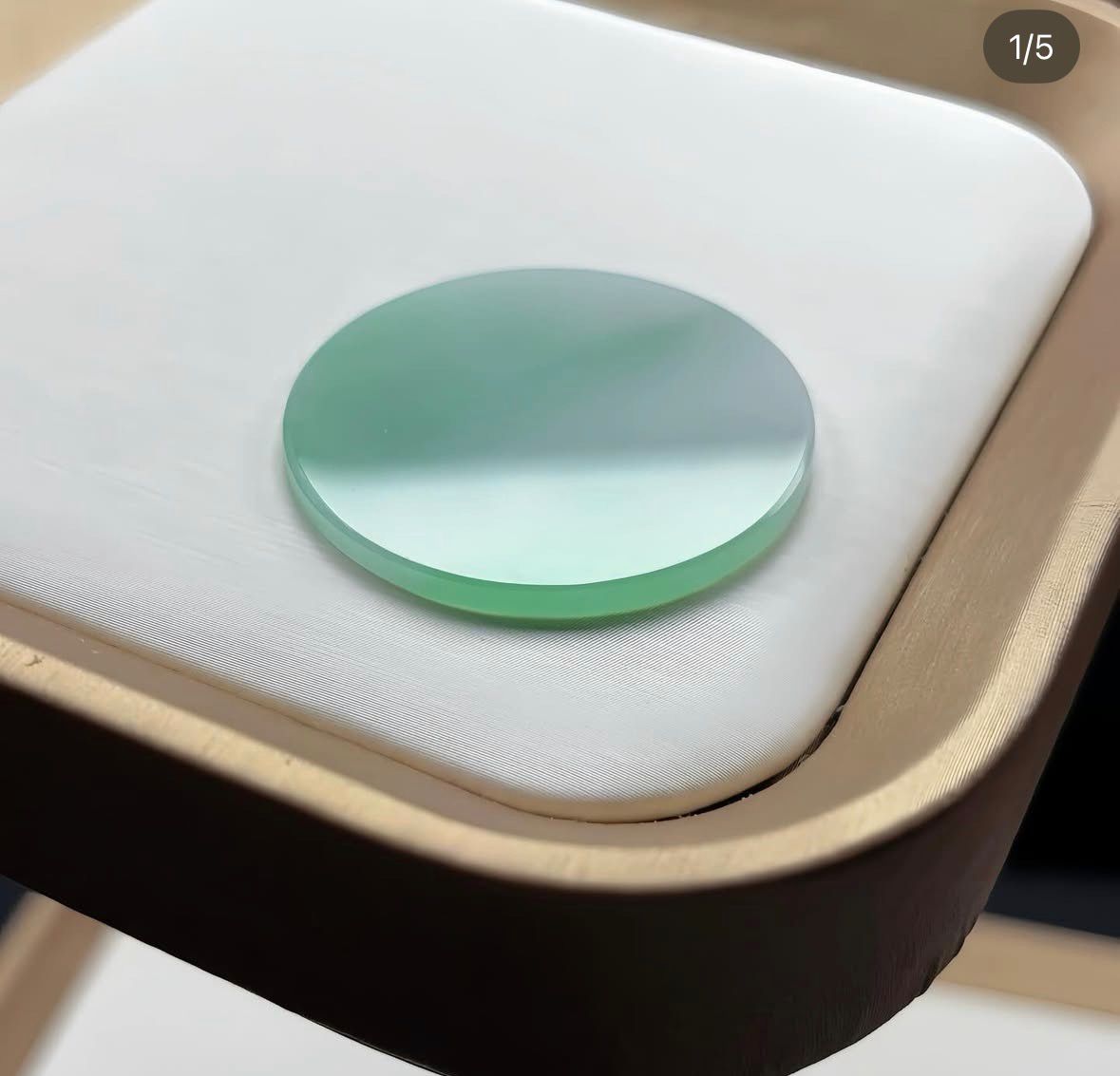 冰甜綠意境圓形無事牌