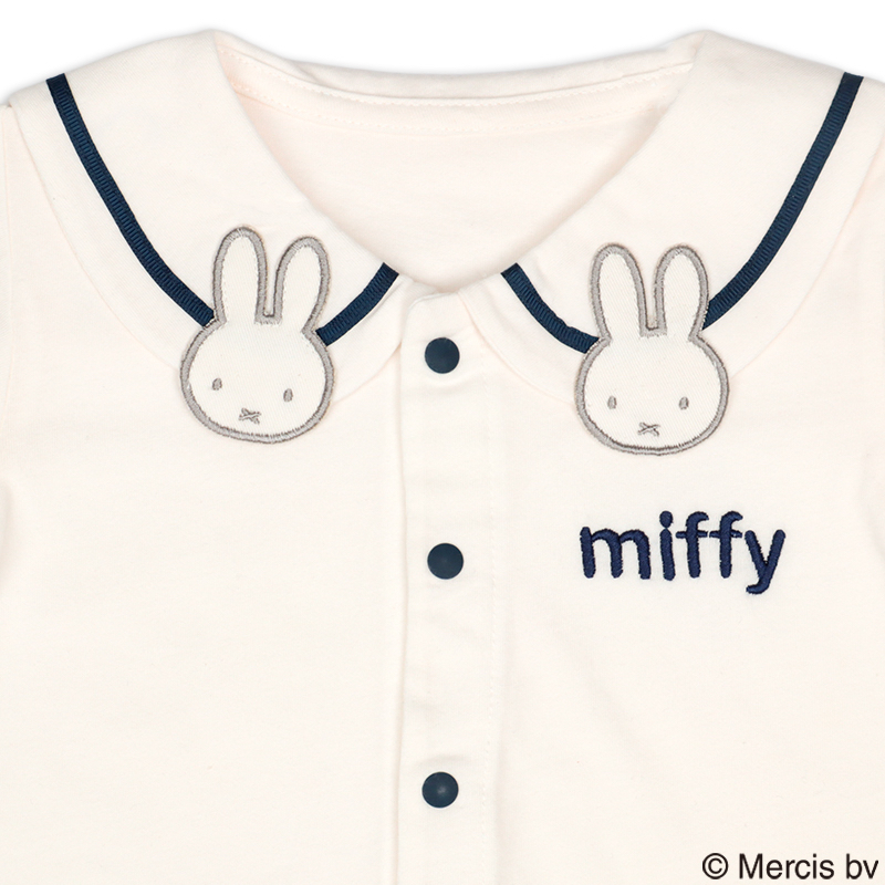 🇯🇵預訂 日本直送🇯🇵Miffy貼花水手領純棉短袖連身服
