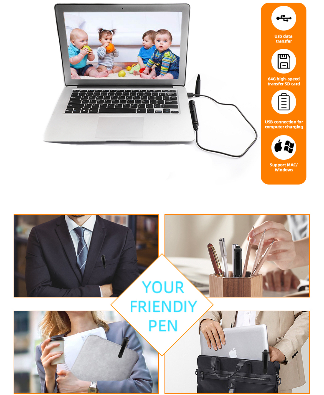 4K 圓珠筆型針孔攝影機