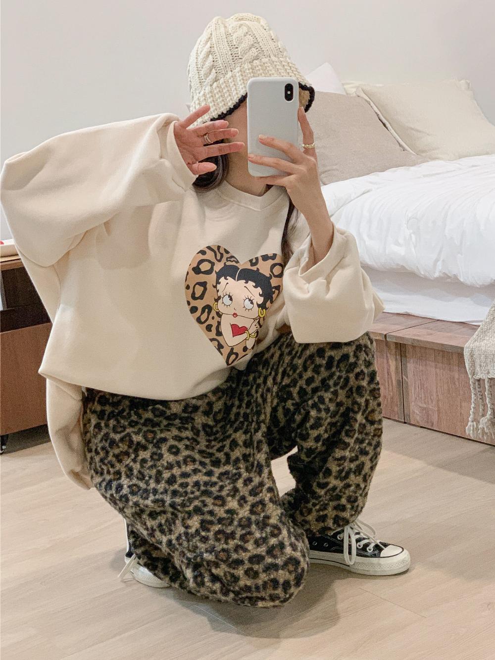 🩷FW PT🇰🇷MADE IN KOREA🇰🇷❤️‍🔥拉絨betty boop套裝