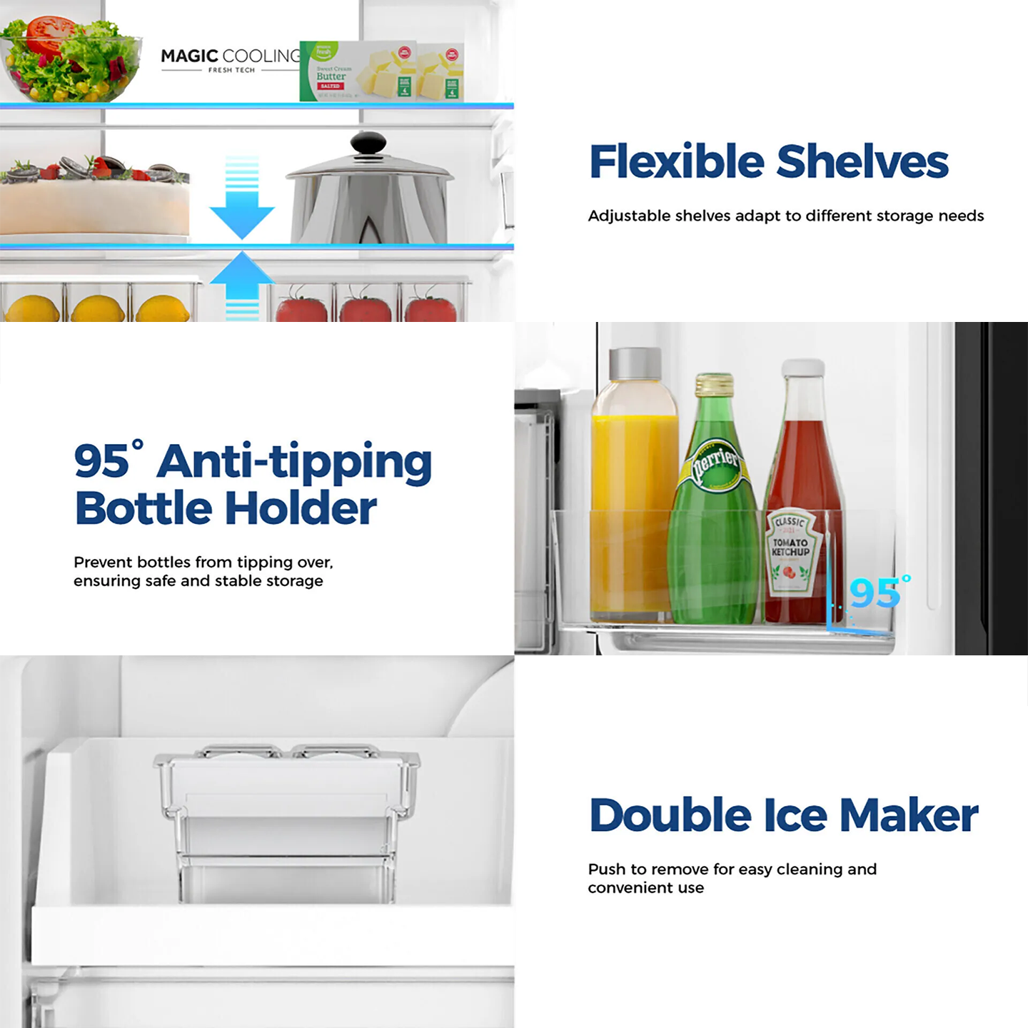 Haier 618L Multi-Door Inverter Glass Fridge White (HRF-IM618HG)