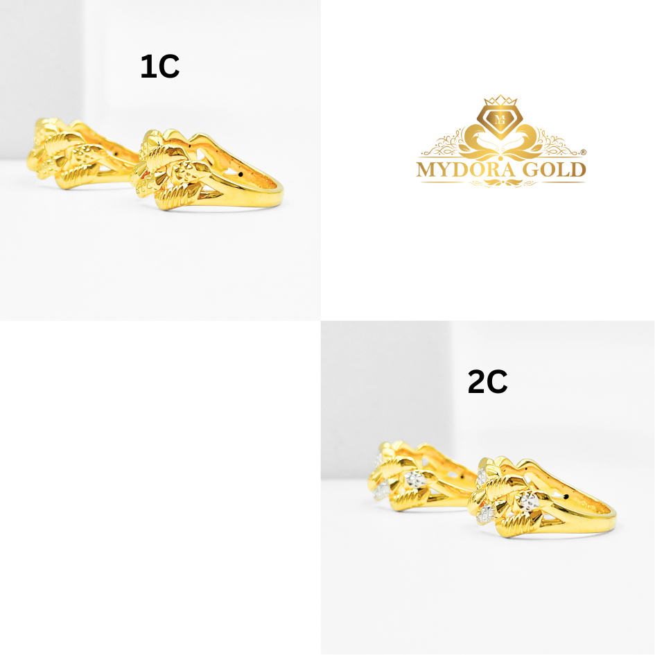 MYDORA Cincin Adira Paddy (5G) l EMAS 916/ 22K