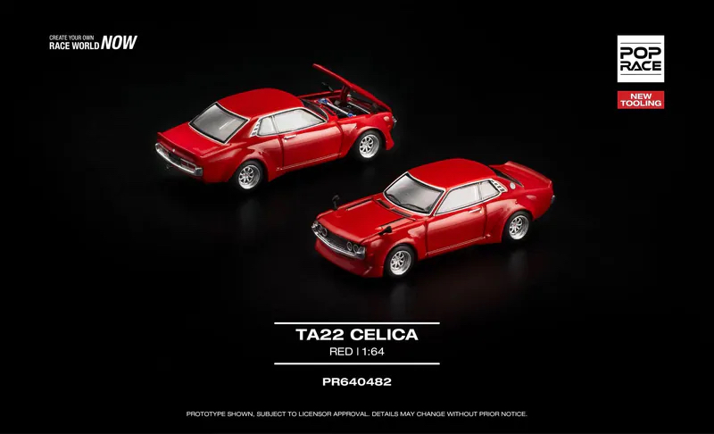 (預訂 Pre Order) POPRACE ( PR640482 ) TA22 CELICA RED NEW TOOLING