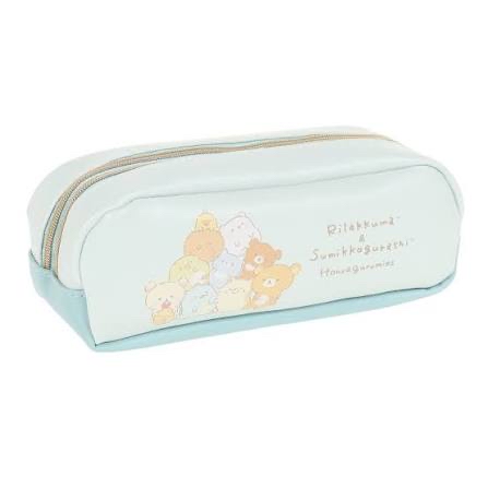 現貨 角落生物鬆弛熊瞇眼系列雙格筆袋 PT09101