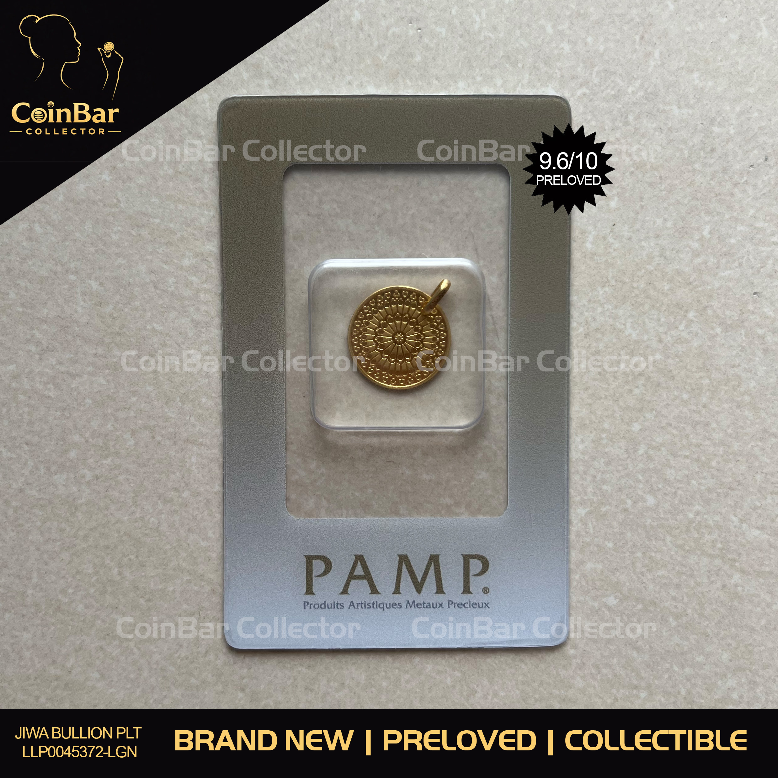 (Low SN:19) PAMP RARE Notre Dame 2.5g🇨🇭Swiss Fine Gold Pendant Emas 999.9 (Limited 1000pcs)  收藏款巴黎圣母院吊坠