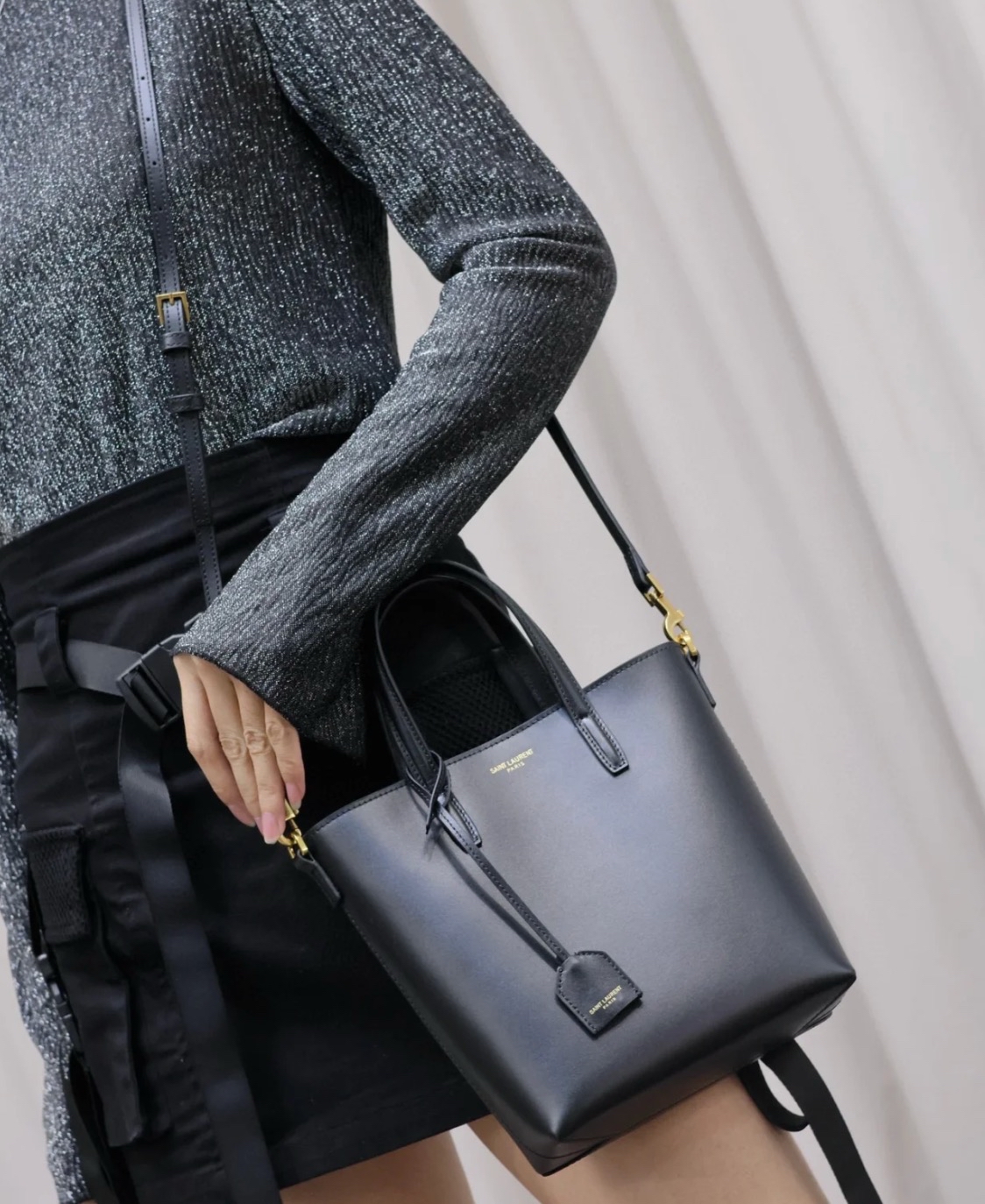 訂貨 ✈️ Saint Laurent Mini Toy Shopping Bag Size 18x17x8cm