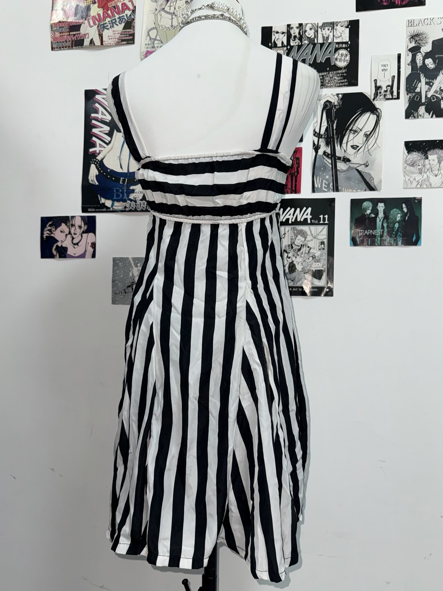 Y2K Mixed Stripe A-Line Mini Dress