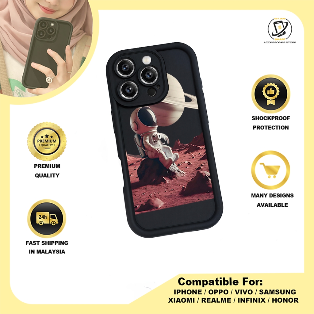 TPU DESIGN CASE PHONE FOR HONOR - DESIGN ASTRONAUT C
