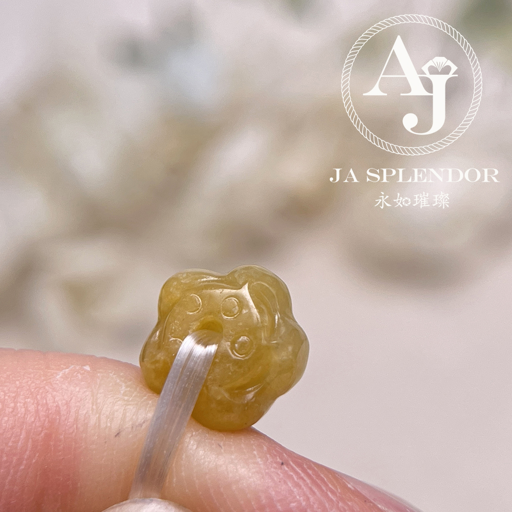 JB-254 - 冰種三彩福祿壽招貴人年年有餘蓮花手串