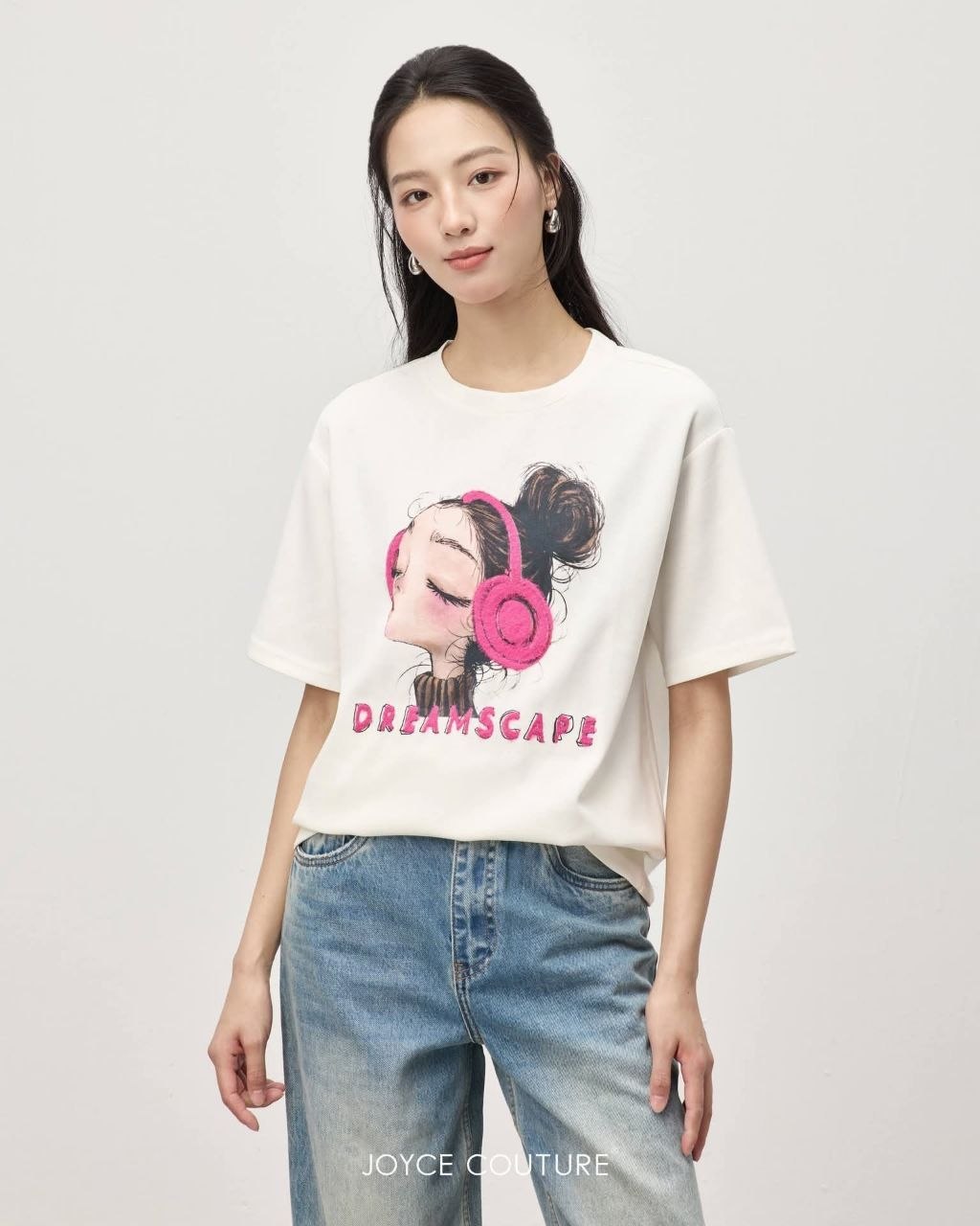 趣味印花Oversize上衣 T0072