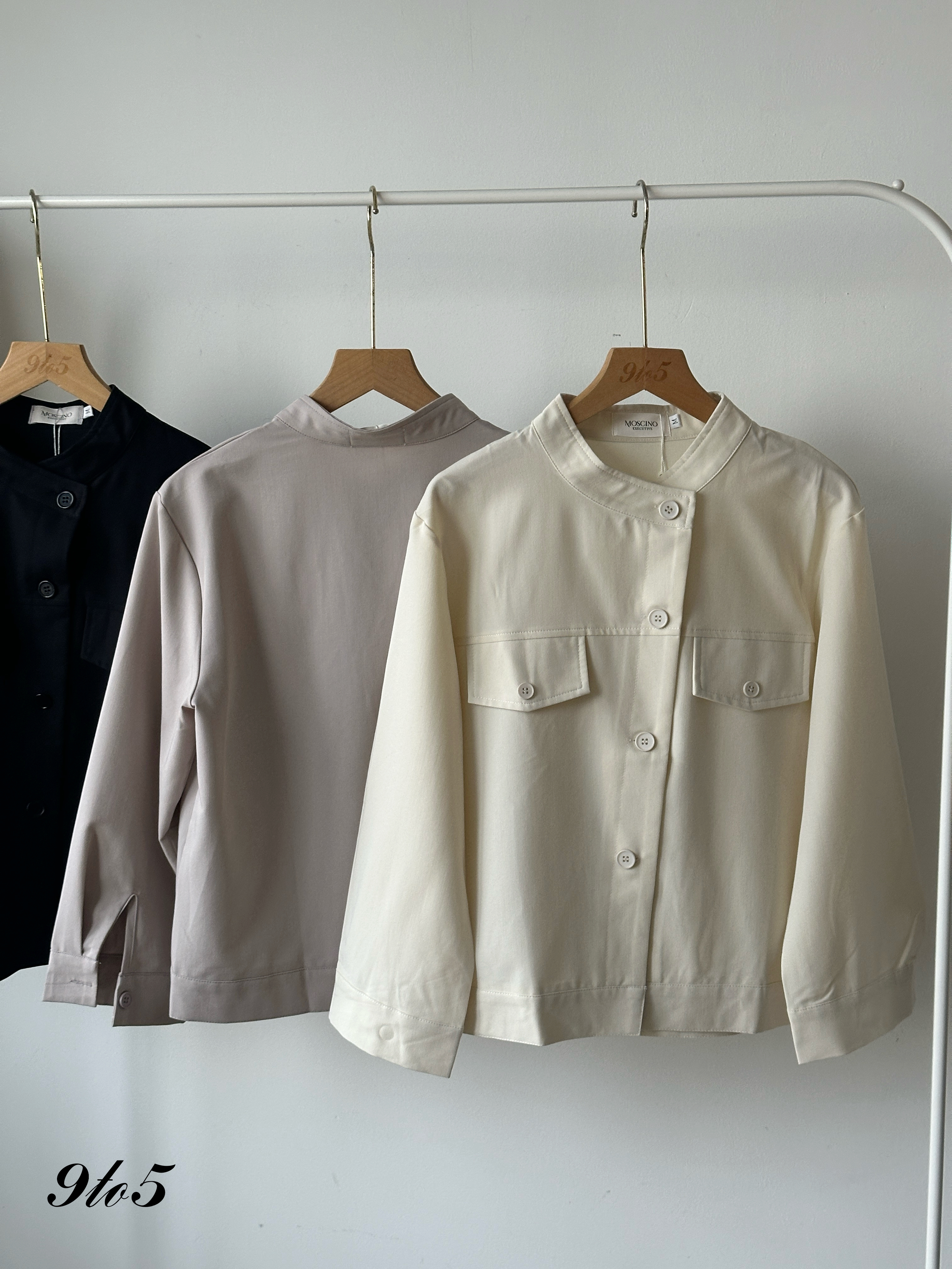T4138 Mock Neck Oversize Shirt - 3 Colors 