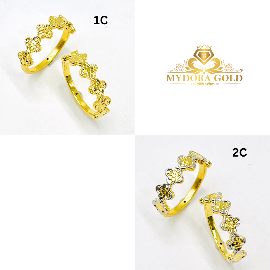 MYDORA Cincin Sisik Clover (5G) l EMAS 916/22K