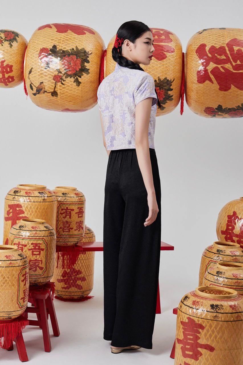 塑胶头柔软长裤 1608